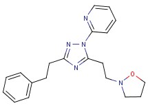 2-[5-(2-isoxazolidin-2-ylethyl)-3-(2-phenylethyl)-1H-1,2,4-triazol-1-yl]pyridine