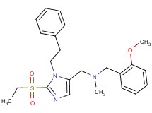 1-[2-(ethylsulfonyl)-1-(2-phenylethyl)-1H-imidazol-5-yl]-N-(2-methoxybenzyl)-N-methylmethanamine