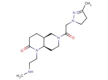 rel-(4aS,8aR)-1-[2-(methylamino)ethyl]-6-[(3-methyl-4,5-dihydro-1H-pyrazol-1-yl)acetyl]octahydro-1,6-naphthyridin-2(1H)-one hydrochloride