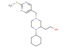 2-(1-cyclohexyl-4-{[2-(methylthio)-5-pyrimidinyl]methyl}-2-piperazinyl)ethanol
