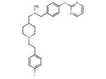 ({1-[2-(4-fluorophenyl)ethyl]-4-piperidinyl}methyl)methyl[4-(2-pyrimidinyloxy)benzyl]amine