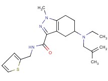 5-[ethyl(2-methyl-2-propen-1-yl)amino]-1-methyl-N-(2-thienylmethyl)-4,5,6,7-tetrahydro-1H-indazole-3-carboxamide