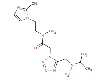 2-(5-{[isopropyl(methyl)amino]methyl}-1H-tetrazol-1-yl)-N-methyl-N-[2-(2-methyl-1H-imidazol-1-yl)ethyl]acetamide