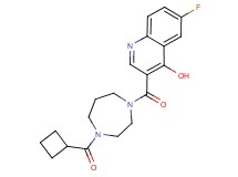 3-{[4-(cyclobutylcarbonyl)-1,4-diazepan-1-yl]carbonyl}-6-fluoroquinolin-4-ol