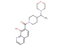 7-({4-[1-(4-morpholinyl)ethyl]-1-piperidinyl}carbonyl)-8-quinolinol