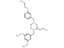 2-{1-(3,5-dimethoxybenzyl)-4-[3-(2-hydroxyethoxy)benzyl]-2-piperazinyl}ethanol