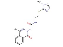 N-{2-[(1-methyl-1H-imidazol-2-yl)thio]ethyl}-2-(4-methyl-1-oxophthalazin-2(1H)-yl)acetamide