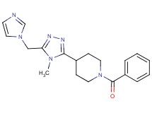 1-benzoyl-4-[5-(1H-imidazol-1-ylmethyl)-4-methyl-4H-1,2,4-triazol-3-yl]piperidine