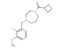 1-(cyclobutylcarbonyl)-4-(2-fluoro-3-methoxybenzyl)-1,4-diazepane