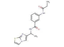 N-(1-imidazo[2,1-b][1,3]thiazol-6-ylethyl)-3-(propionylamino)benzamide