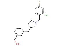 (3-{[1-(2-chloro-4-fluorobenzyl)pyrrolidin-3-yl]methyl}phenyl)methanol