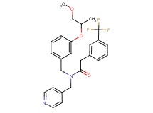 N-[3-(2-methoxy-1-methylethoxy)benzyl]-N-(4-pyridinylmethyl)-2-[3-(trifluoromethyl)phenyl]acetamide