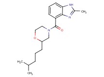 2-methyl-4-{[2-(4-methylpentyl)-4-morpholinyl]carbonyl}-1H-benzimidazole