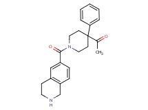 1-[4-phenyl-1-(1,2,3,4-tetrahydro-6-isoquinolinylcarbonyl)-4-piperidinyl]ethanone hydrochloride