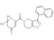 2,2-dimethyl-6-{[3-(1-naphthyl)-6,7-dihydroisoxazolo[4,5-c]pyridin-5(4H)-yl]carbonyl}-2,3-dihydro-4H-pyran-4-one