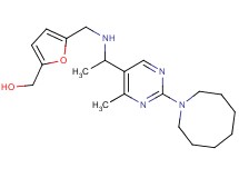 {5-[({1-[2-(1-azocanyl)-4-methyl-5-pyrimidinyl]ethyl}amino)methyl]-2-furyl}methanol