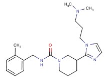 3-{1-[3-(dimethylamino)propyl]-1H-imidazol-2-yl}-N-(2-methylbenzyl)piperidine-1-carboxamide