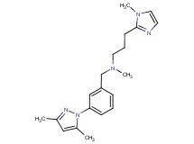 N-[3-(3,5-dimethyl-1H-pyrazol-1-yl)benzyl]-N-methyl-3-(1-methyl-1H-imidazol-2-yl)propan-1-amine