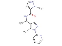 1-methyl-N-{1-[5-methyl-1-(2-pyridinyl)-1H-pyrazol-4-yl]ethyl}-1H-pyrazole-5-carboxamide