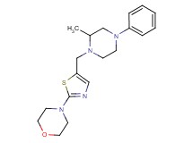 4-{5-[(2-methyl-4-phenylpiperazin-1-yl)methyl]-1,3-thiazol-2-yl}morpholine