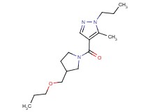 5-methyl-4-{[3-(propoxymethyl)-1-pyrrolidinyl]carbonyl}-1-propyl-1H-pyrazole