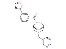 (1S*,5R*)-6-[3-(2-furyl)benzoyl]-3-(pyridin-3-ylmethyl)-3,6-diazabicyclo[3.2.2]nonane