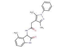 2-(3,5-dimethyl-1-phenyl-1H-pyrazol-4-yl)-N-(4-methyl-2-oxo-2,3-dihydro-1H-indol-3-yl)acetamide