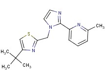 2-{1-[(4-tert-butyl-1,3-thiazol-2-yl)methyl]-1H-imidazol-2-yl}-6-methylpyridine