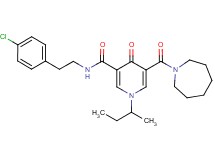 5-(1-azepanylcarbonyl)-1-sec-butyl-N-[2-(4-chlorophenyl)ethyl]-4-oxo-1,4-dihydro-3-pyridinecarboxamide