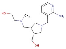 2-[{[(3R*,4R*)-1-[(2-aminopyridin-3-yl)methyl]-4-(hydroxymethyl)pyrrolidin-3-yl]methyl}(methyl)amino]ethanol