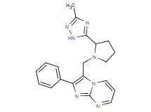 3-{[2-(3-methyl-1H-1,2,4-triazol-5-yl)pyrrolidin-1-yl]methyl}-2-phenylimidazo[1,2-a]pyrimidine