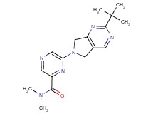 6-(2-tert-butyl-5,7-dihydro-6H-pyrrolo[3,4-d]pyrimidin-6-yl)-N,N-dimethylpyrazine-2-carboxamide