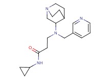 N~3~-1-azabicyclo[2.2.2]oct-3-yl-N~1~-cyclopropyl-N~3~-(3-pyridinylmethyl)-beta-alaninamide