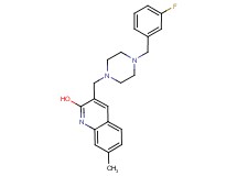 3-{[4-(3-fluorobenzyl)-1-piperazinyl]methyl}-7-methyl-2-quinolinol