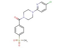 1-(5-chloro-2-pyridinyl)-4-[4-(methylsulfonyl)benzoyl]piperazine