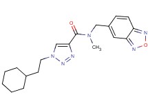 N-(2,1,3-benzoxadiazol-5-ylmethyl)-1-(2-cyclohexylethyl)-N-methyl-1H-1,2,3-triazole-4-carboxamide