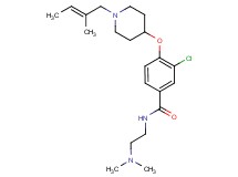 3-chloro-N-[2-(dimethylamino)ethyl]-4-({1-[(2E)-2-methyl-2-buten-1-yl]-4-piperidinyl}oxy)benzamide