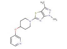 1,3-dimethyl-5-[4-(pyridin-3-yloxy)piperidin-1-yl]-1H-pyrazolo[3,4-d][1,3]thiazole