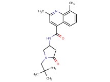 N-[1-(2,2-dimethylpropyl)-5-oxopyrrolidin-3-yl]-2,8-dimethylquinoline-4-carboxamide