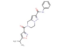 5-[(5-isopropylisoxazol-3-yl)carbonyl]-N-phenyl-4,5,6,7-tetrahydropyrazolo[1,5-a]pyrazine-2-carboxamide