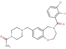 7-[(4-acetyl-1-piperazinyl)methyl]-4-(3-chloro-2-fluorobenzoyl)-2,3,4,5-tetrahydro-1,4-benzoxazepine