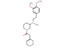 1-(1-cyclohexen-1-ylacetyl)-N-[2-(3,4-dimethoxyphenyl)ethyl]-N-methyl-3-piperidinamine