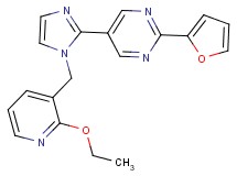 5-{1-[(2-ethoxypyridin-3-yl)methyl]-1H-imidazol-2-yl}-2-(2-furyl)pyrimidine