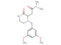 2-[1-(3,5-dimethoxybenzyl)-3-oxo-2-piperazinyl]-N,N-dimethylacetamide