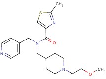 N-{[1-(2-methoxyethyl)piperidin-4-yl]methyl}-2-methyl-N-(pyridin-4-ylmethyl)-1,3-thiazole-4-carboxamide