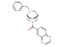 6-{[(1R*,5R*)-6-benzyl-3,6-diazabicyclo[3.2.2]non-3-yl]carbonyl}quinoxaline