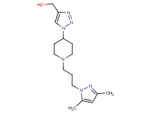 (1-{1-[3-(3,5-dimethyl-1H-pyrazol-1-yl)propyl]-4-piperidinyl}-1H-1,2,3-triazol-4-yl)methanol trifluoroacetate (salt)