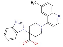 4-(1H-benzimidazol-1-yl)-1-(6-methylquinolin-4-yl)piperidine-4-carboxylic acid