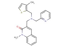 1-methyl-3-{[[(3-methyl-2-thienyl)methyl](pyridin-2-ylmethyl)amino]methyl}quinolin-2(1H)-one