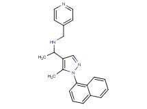 1-[5-methyl-1-(1-naphthyl)-1H-pyrazol-4-yl]-N-(4-pyridinylmethyl)ethanamine